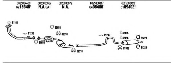BOSCH Brake Pad Set, disc brake 12026392 - BOSCH