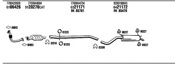 DELPHI Warning Contact, brake pad wear 11148043 - DELPHI