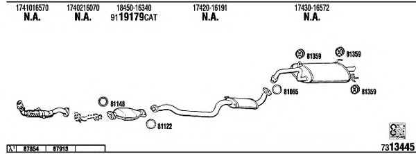 VALEO Brake Pad Set, disc brake 12084971 - VALEO