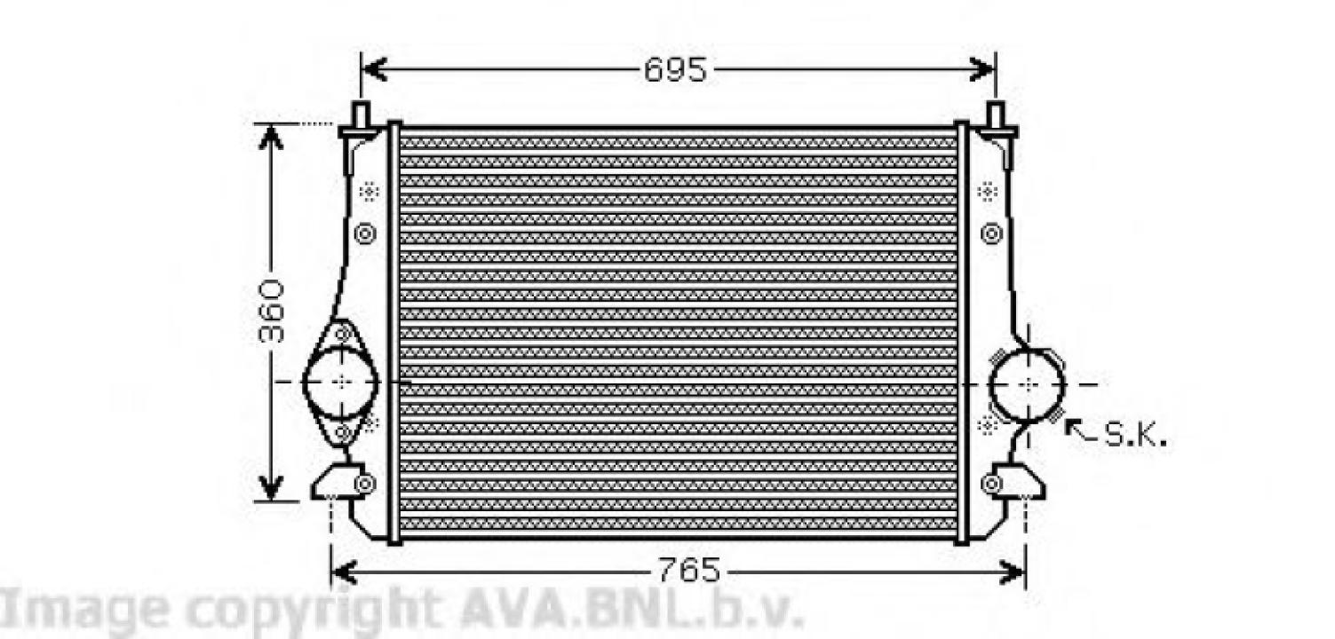 Intercooler, compresor