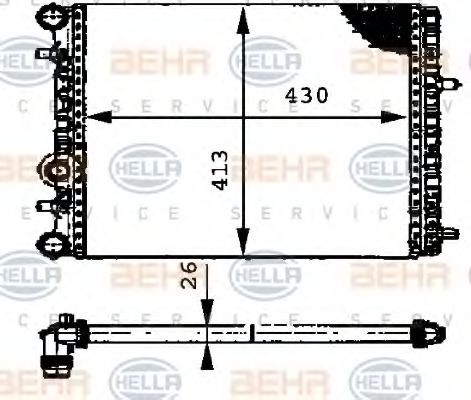 SAMPA Pipe Connector, exhaust system 12528055 - SAMPA