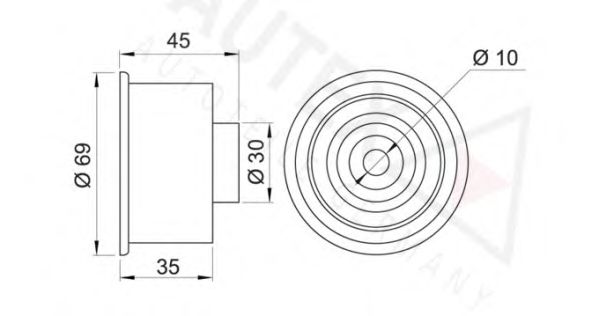 rola intinzator,curea transmisie - SKF