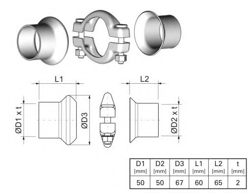 Furtun de admisie turbocompresor - GATES