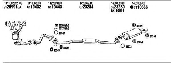 MTR Pipe Connector, exhaust system 30113674 - MTR