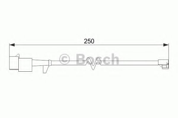 senzor de avertizare,uzura placute de frana - BOSCH