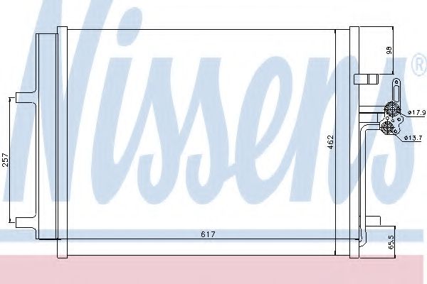 Condensator, climatizare - NISSENS