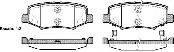 set placute frana,frana disc - ROADHOUSE