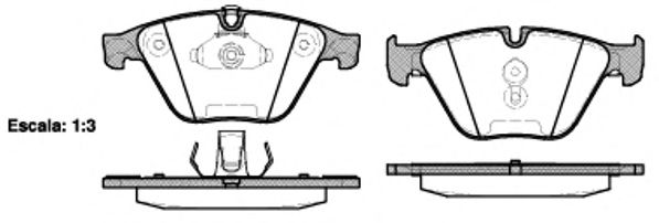 set placute frana,frana disc - ROADHOUSE