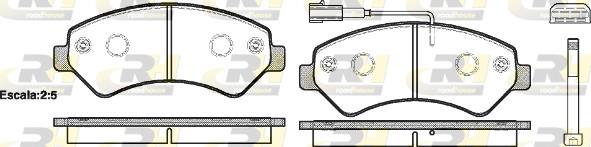 set placute frana,frana disc - ROADHOUSE