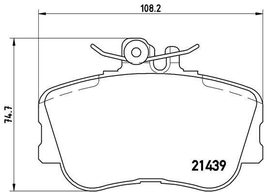 set placute frana,frana disc - BREMBO