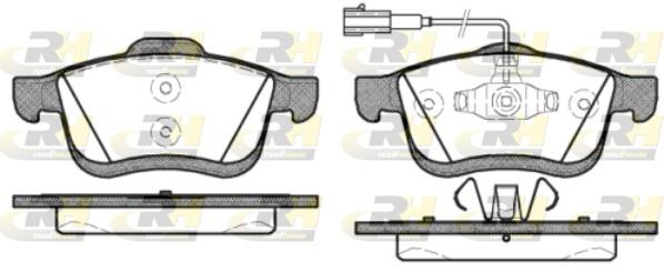 set placute frana,frana disc - ROADHOUSE