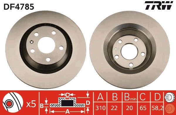 Disc frana - TRW