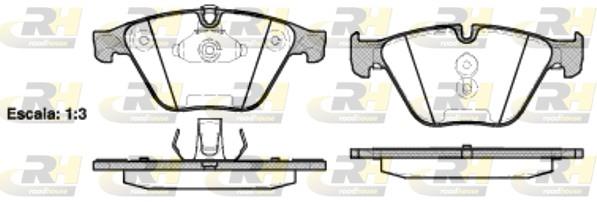 set placute frana,frana disc - ROADHOUSE