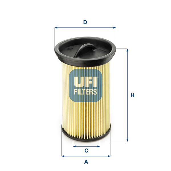 filtru combustibil - UFI