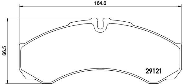 set placute frana,frana disc - BREMBO
