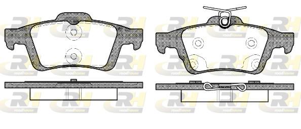 set placute frana,frana disc - ROADHOUSE