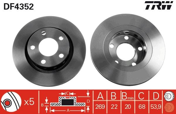 Disc frana - TRW