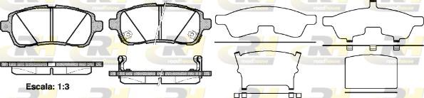 set placute frana,frana disc - ROADHOUSE