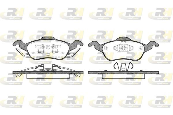 set placute frana,frana disc - ROADHOUSE