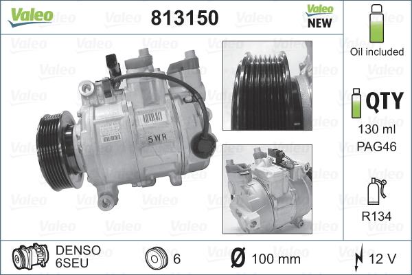 Compresor, climatizare - VALEO