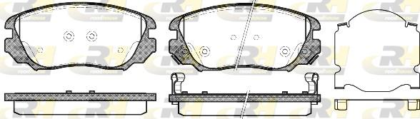 set placute frana,frana disc - ROADHOUSE