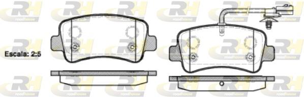 set placute frana,frana disc - ROADHOUSE