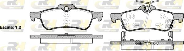 set placute frana,frana disc - ROADHOUSE