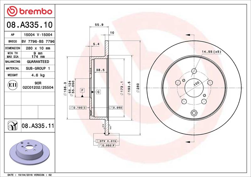 Disc frana - BREMBO
