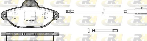 set placute frana,frana disc - ROADHOUSE