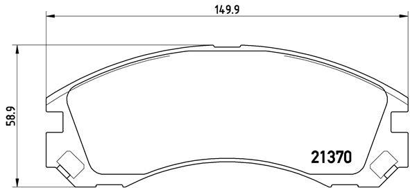 set placute frana,frana disc - BREMBO
