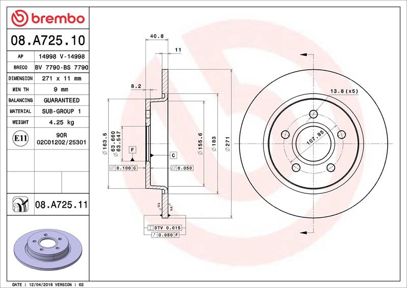 Disc frana - BREMBO