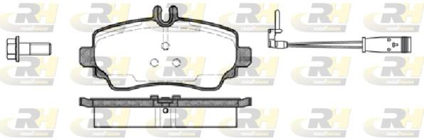 set placute frana,frana disc - ROADHOUSE