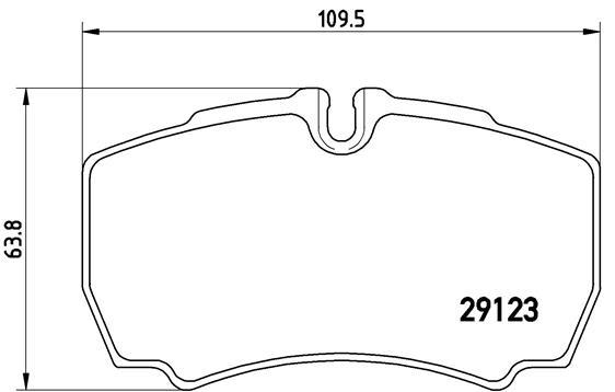 set placute frana,frana disc - BREMBO
