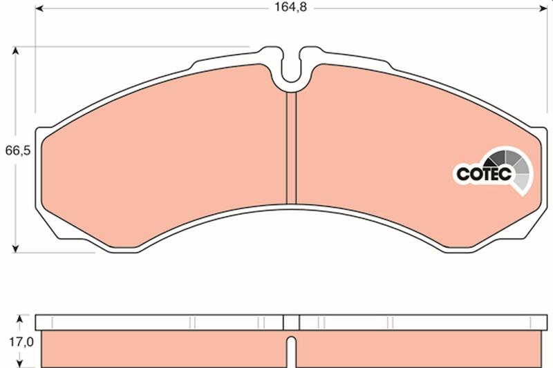 set placute frana,frana disc - TRW