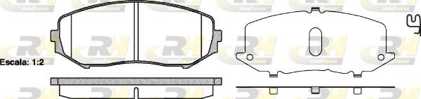 set placute frana,frana disc - ROADHOUSE