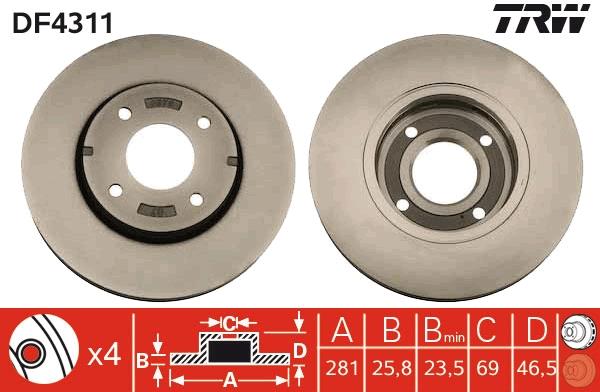 Disc frana - TRW