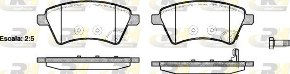 set placute frana,frana disc - ROADHOUSE