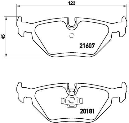 set placute frana,frana disc - BREMBO