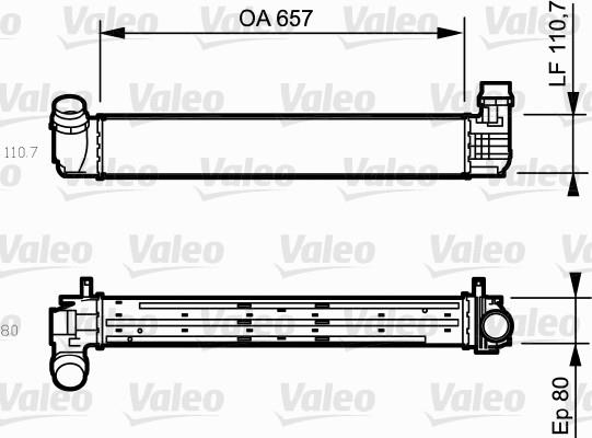 Intercooler, compresor - VALEO