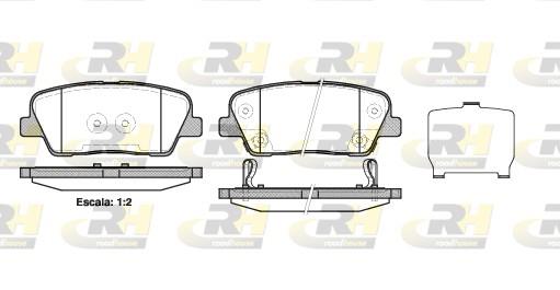 set placute frana,frana disc - ROADHOUSE