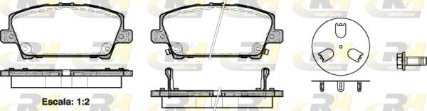 set placute frana,frana disc - ROADHOUSE
