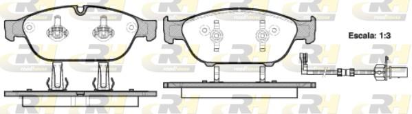 set placute frana,frana disc - ROADHOUSE