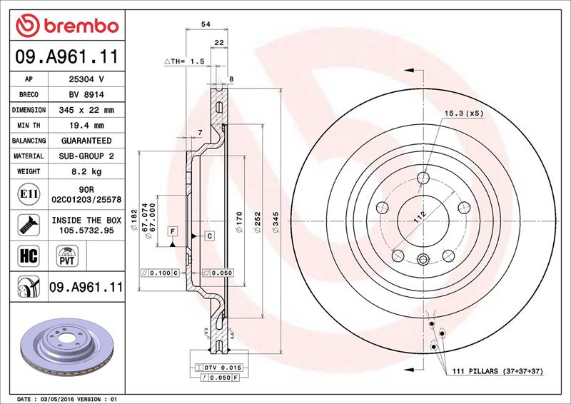 Disc frana - BREMBO