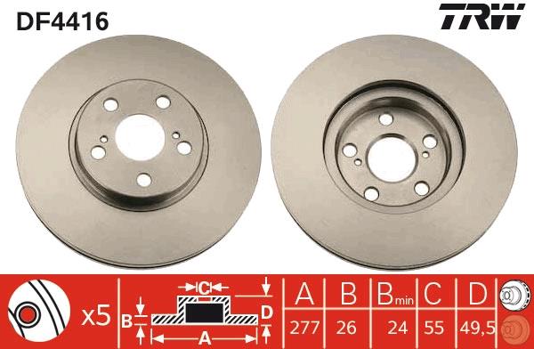 Disc frana - TRW