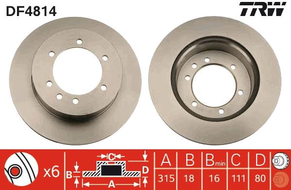 Disc frana - TRW