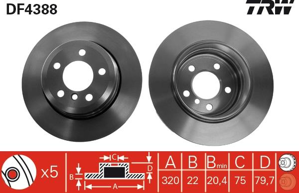 Disc frana - TRW