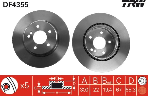 Disc frana - TRW