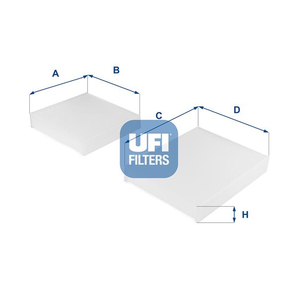 Filtru, aer habitaclu - UFI