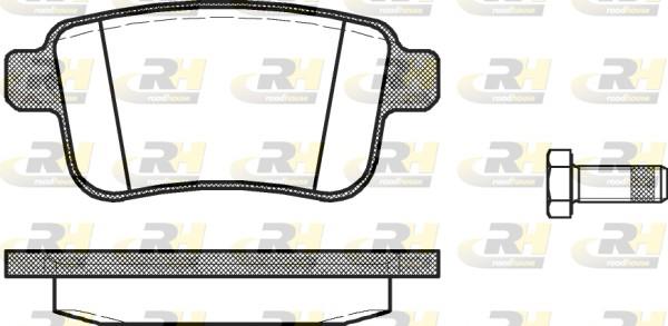 set placute frana,frana disc - ROADHOUSE