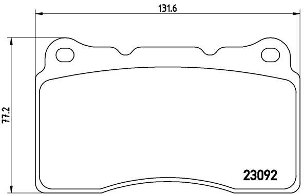 set placute frana,frana disc - BREMBO